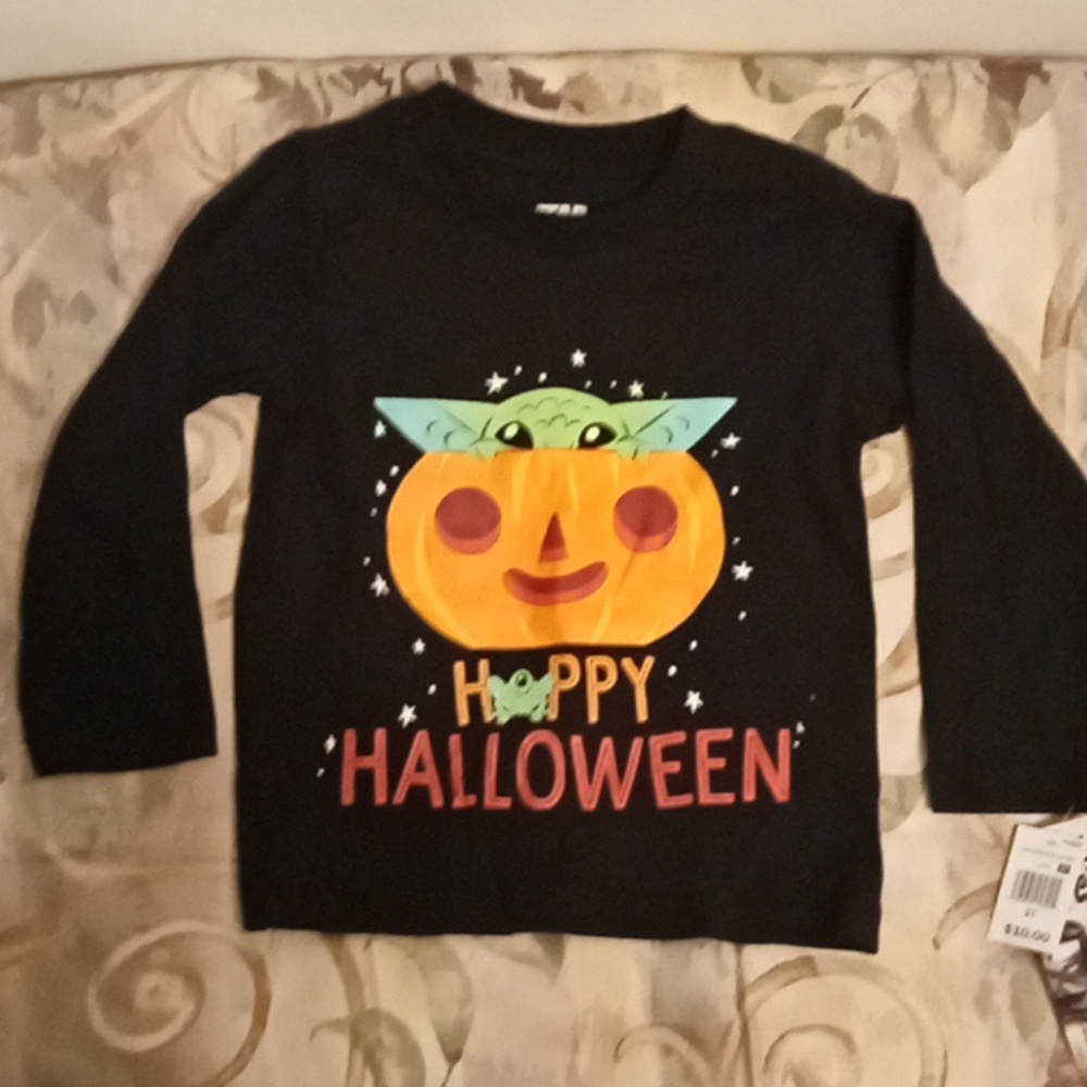 Baby Yoda Halloween Long Sleeve Shirt